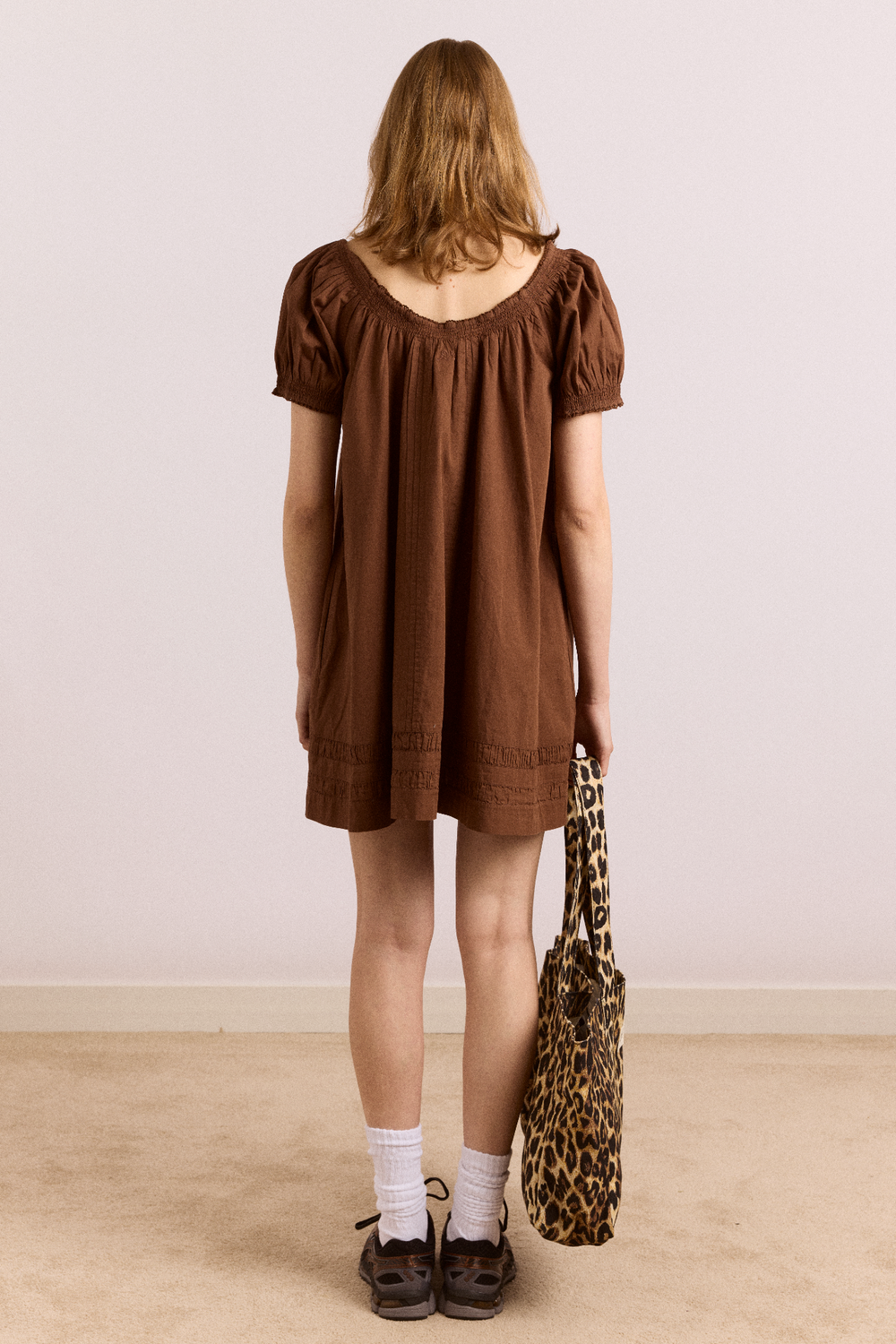 Noemie Mini Dress - Choc