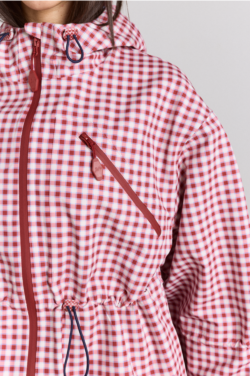 matilda raincoat - cherry gingham