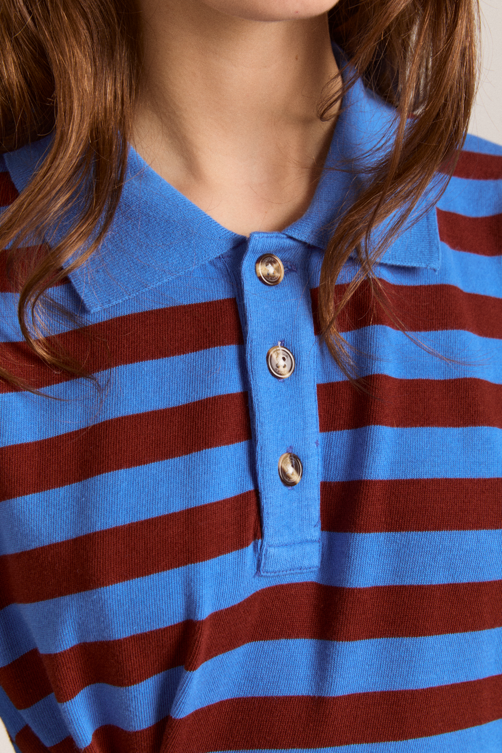 noah cinch layered rugby - blue pop stripe