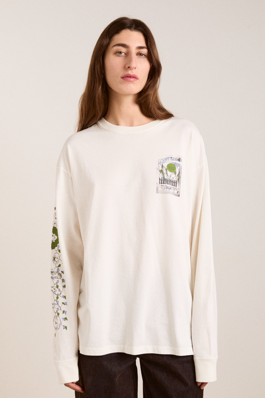 plant patch pals - ecru long sleeve