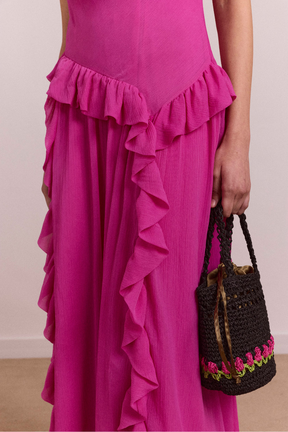 moxie midi dress - pink