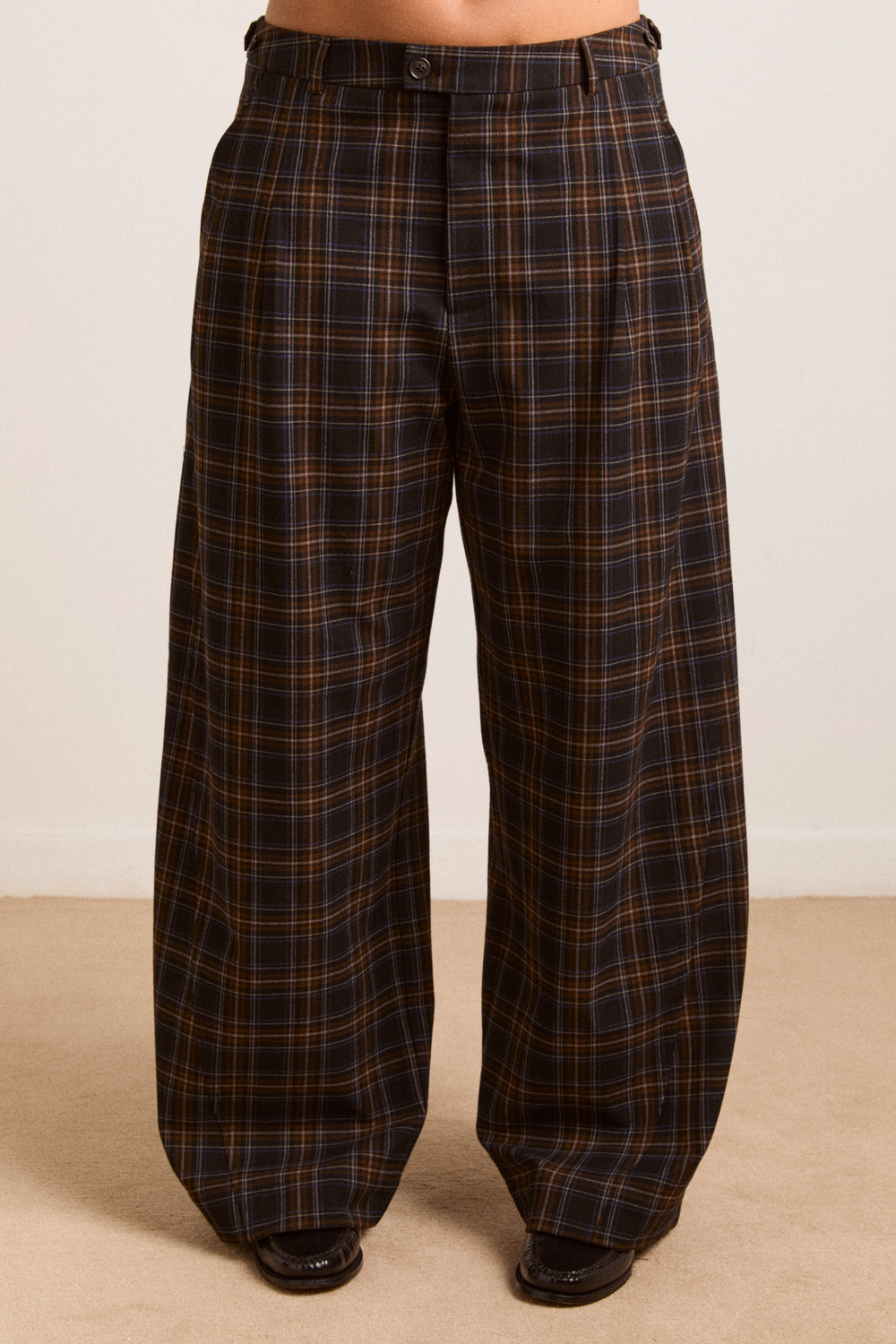 haisley check tailored trouser - multi
