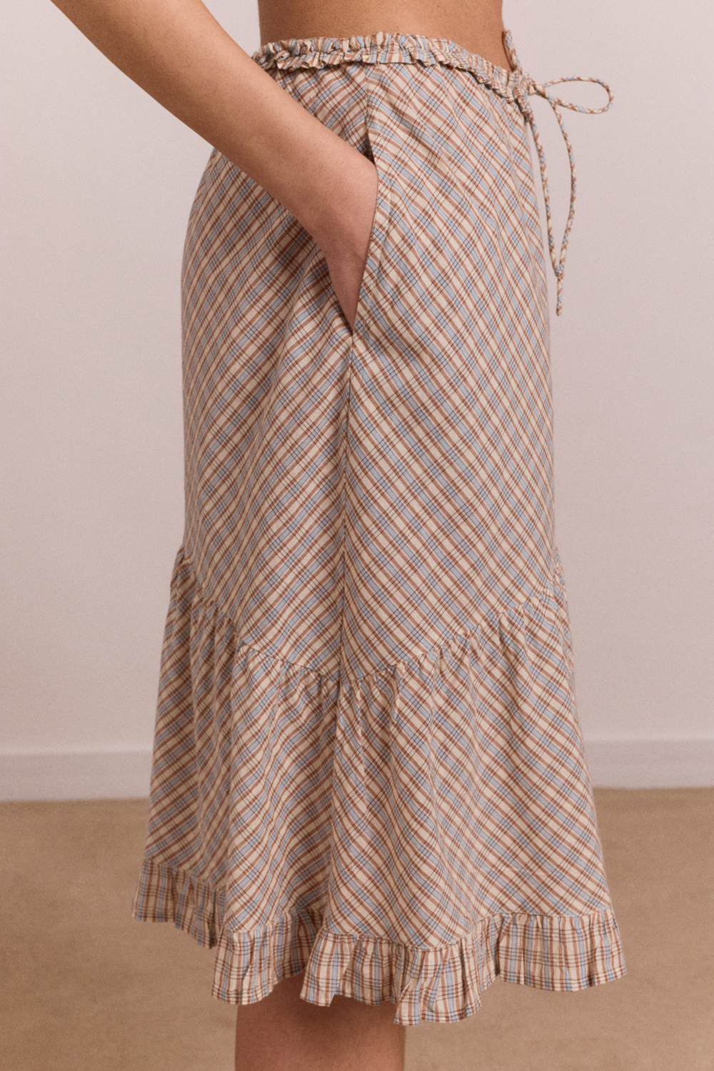 sigourney skirt - ginger check