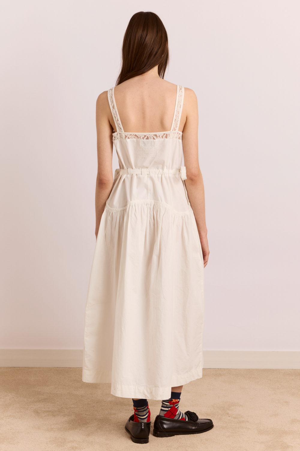 campbell midi dress - white