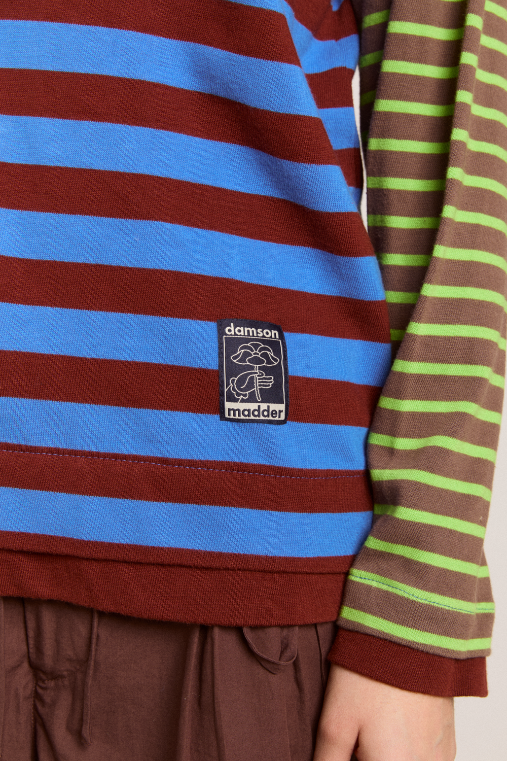 noah cinch layered rugby - blue pop stripe