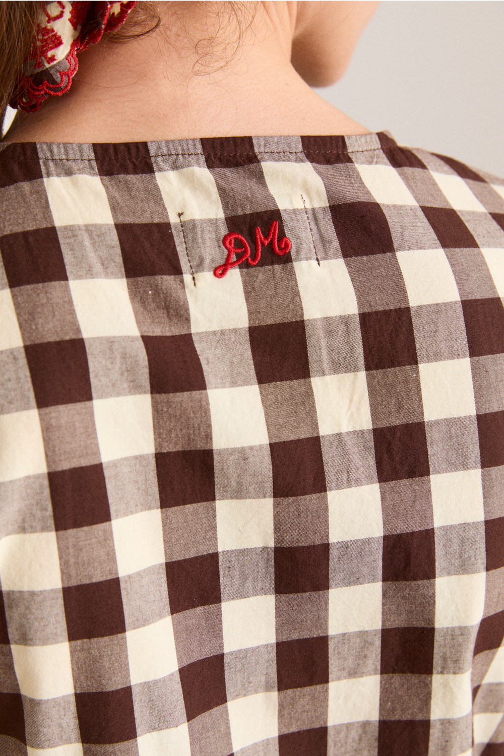 madison blouse - butter gingham