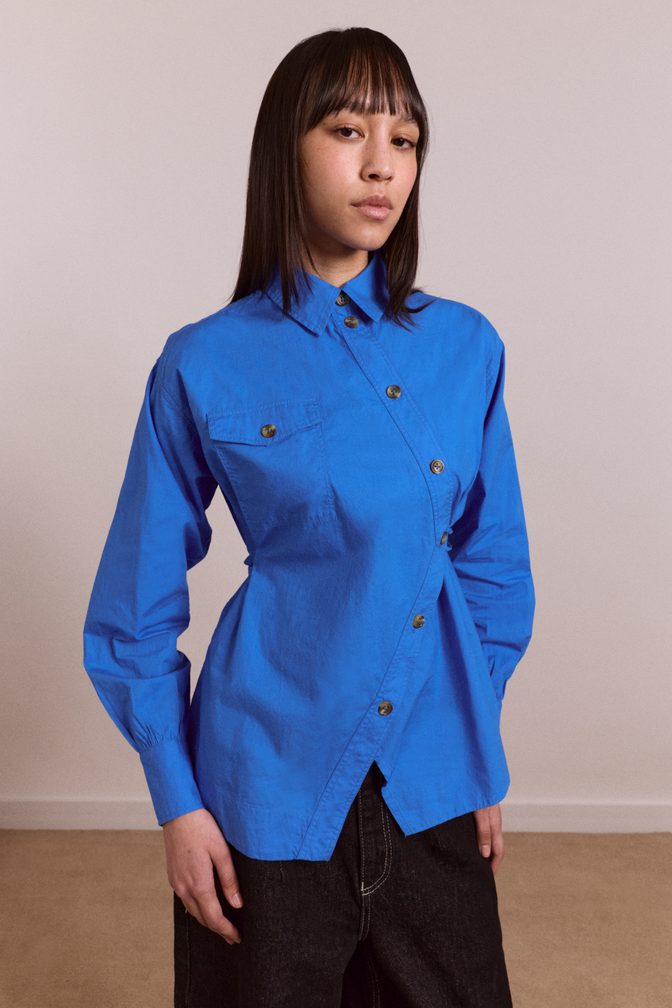 lux shirt - blue