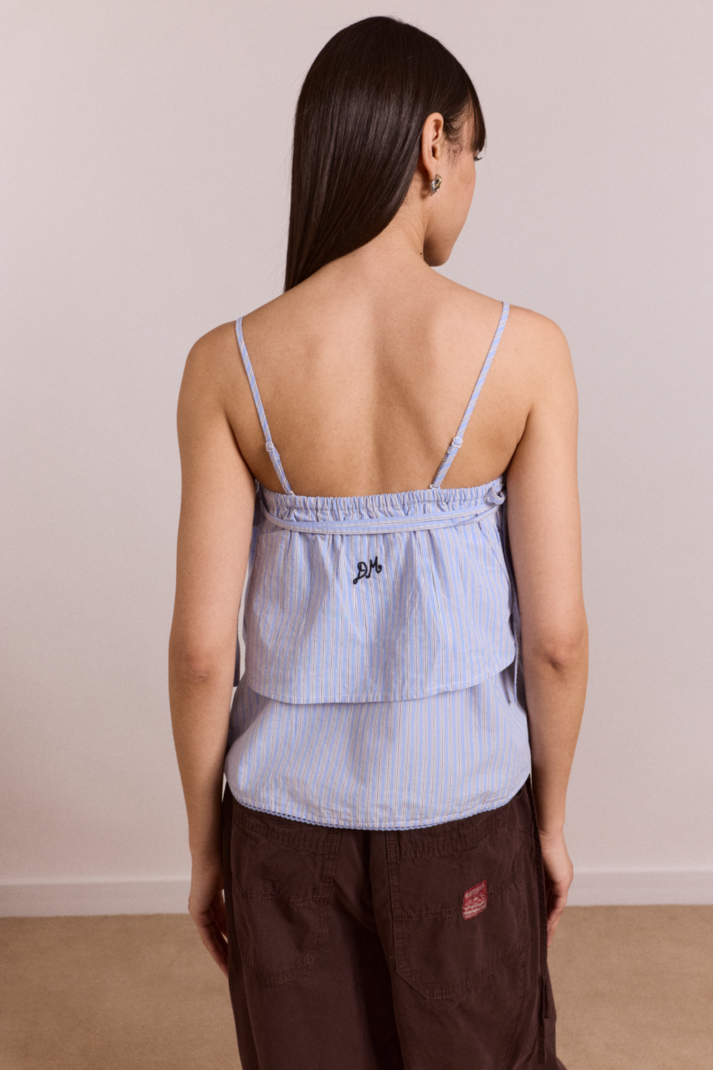 inka mini skirt - mini blue stripe
