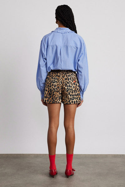 leopard pull on shorts