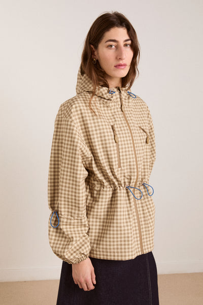 matilda raincoat - gingham