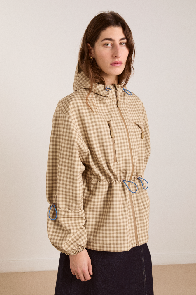 matilda raincoat - gingham