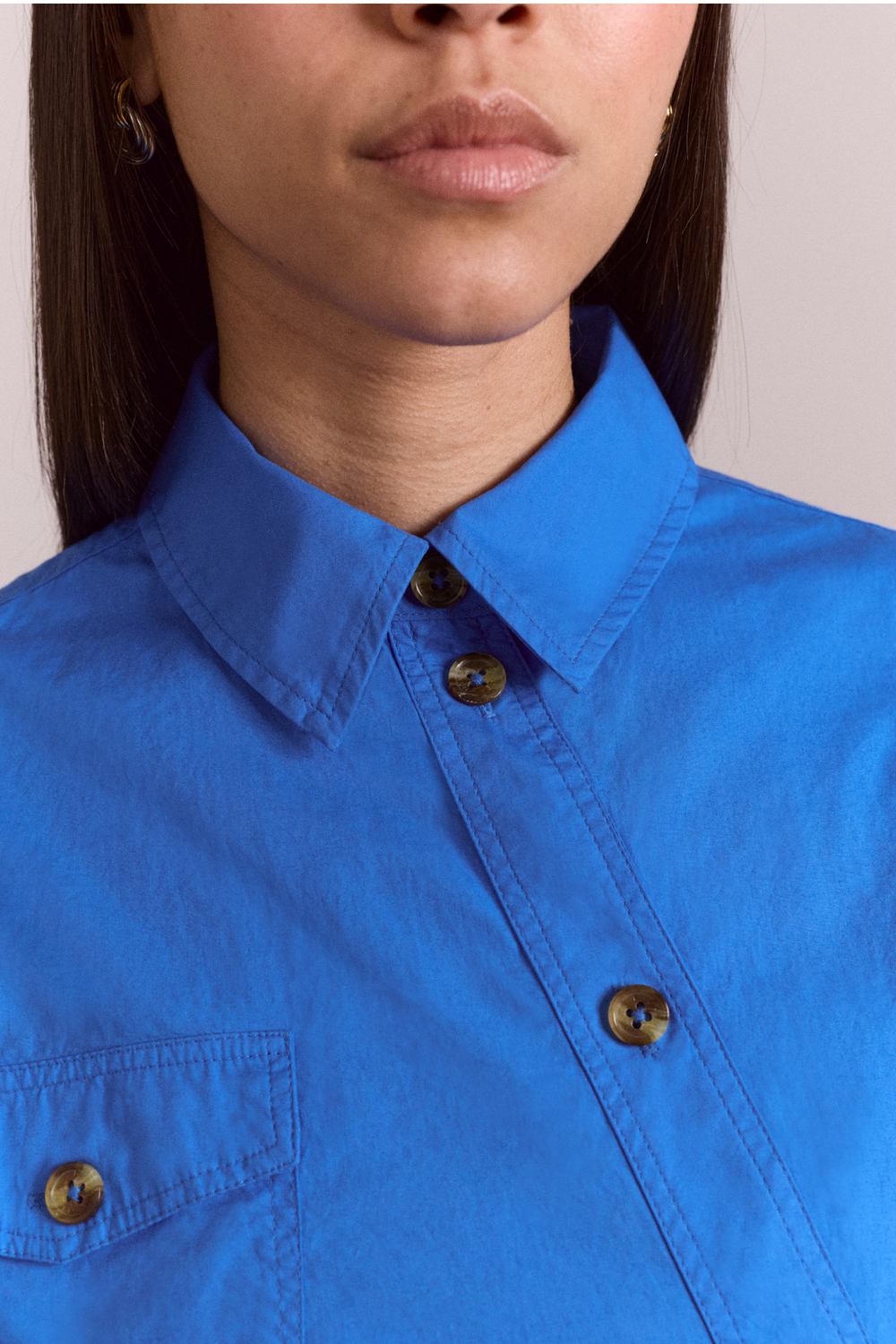lux shirt - blue