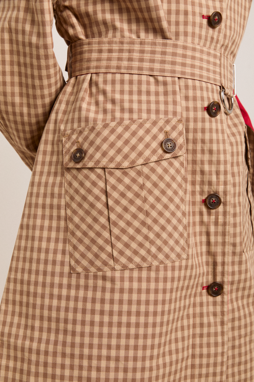 Anja reversible shower-proof trench