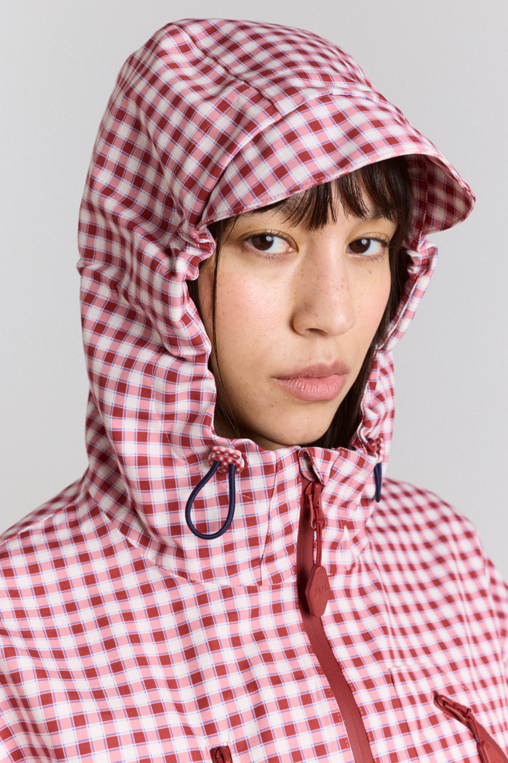 matilda raincoat - cherry gingham