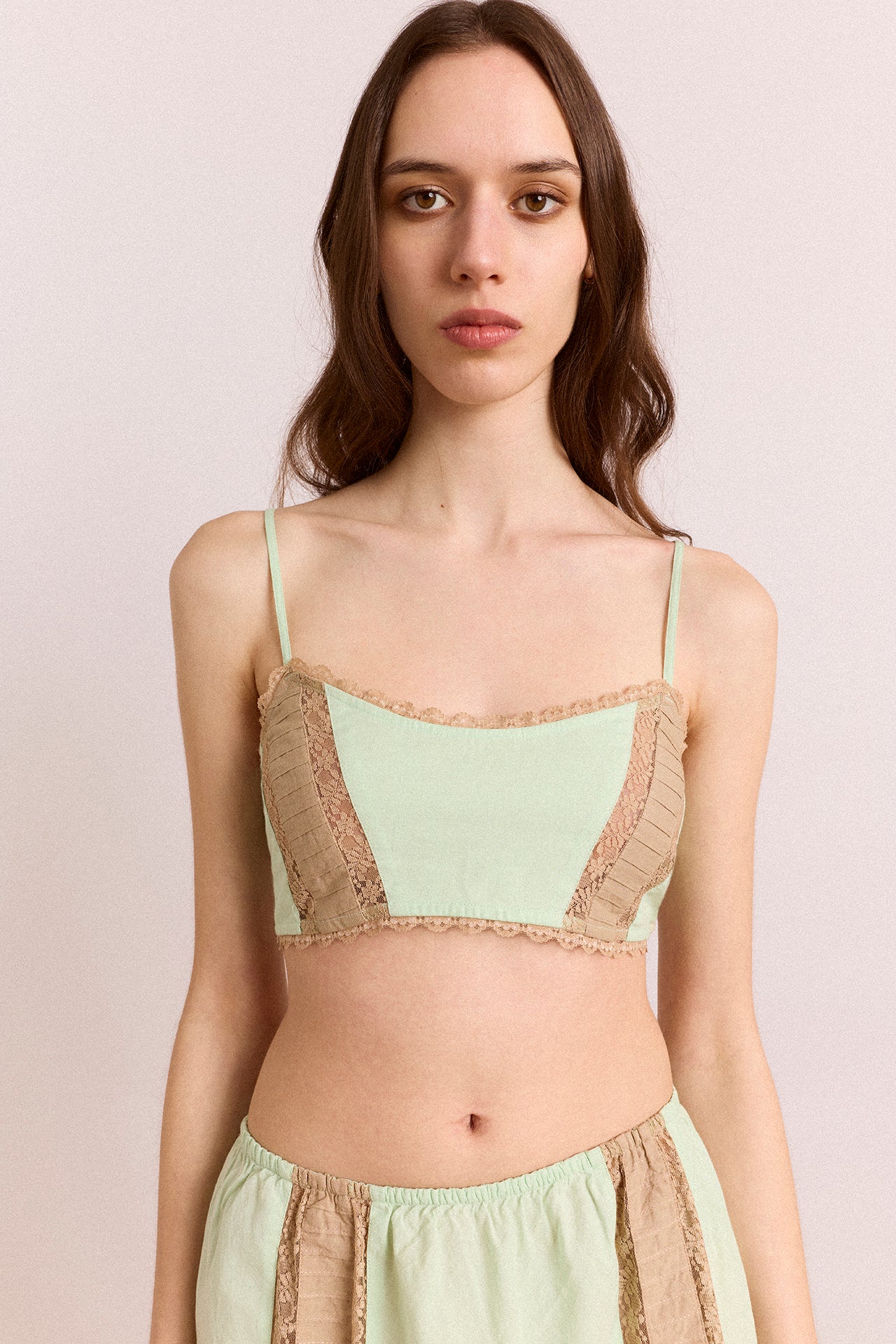 Addison Lace Bralette - Mint – Damson Madder