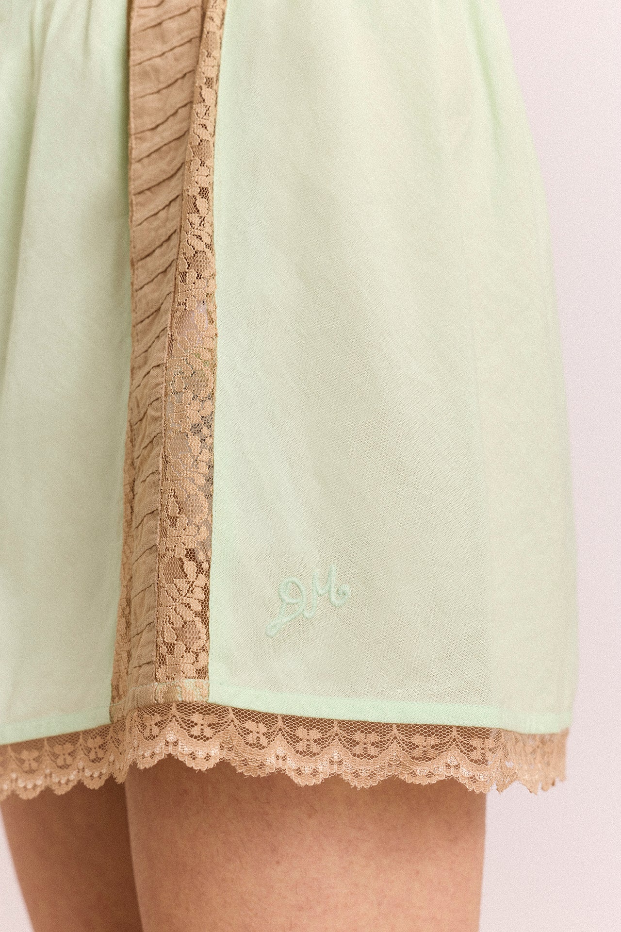 Addie Lace Mini Skirt - Mint – Damson Madder