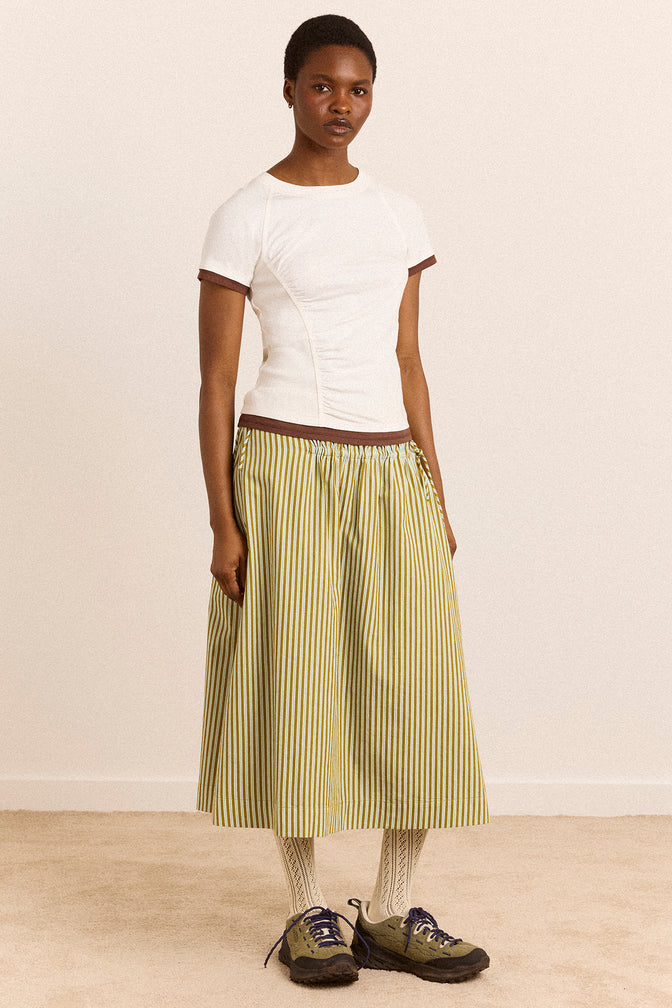 Alicia Short Sleeve Tee - White