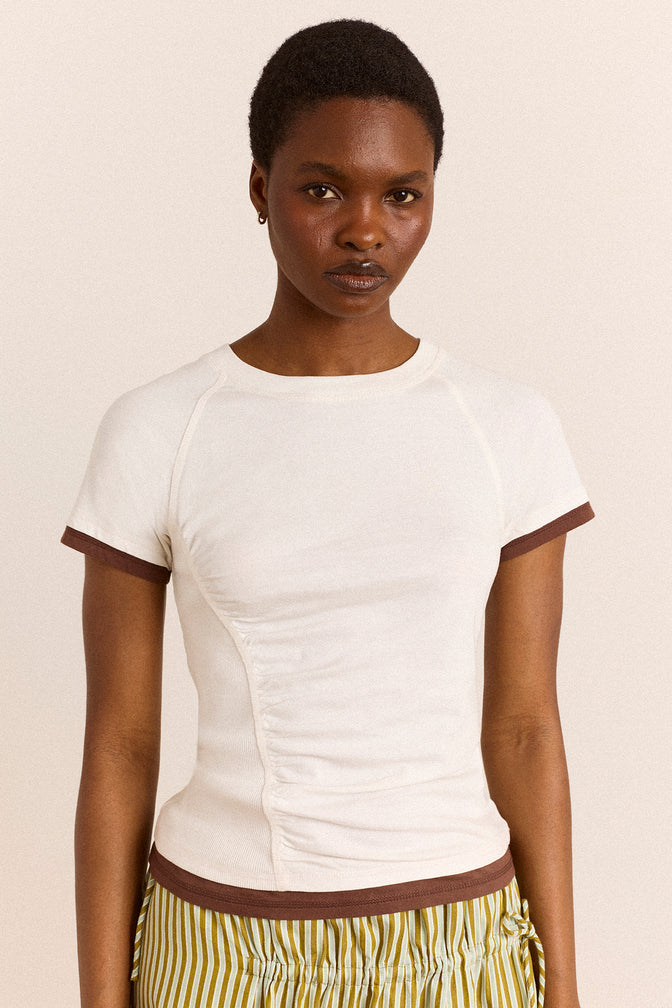 Alicia Short Sleeve Tee - White
