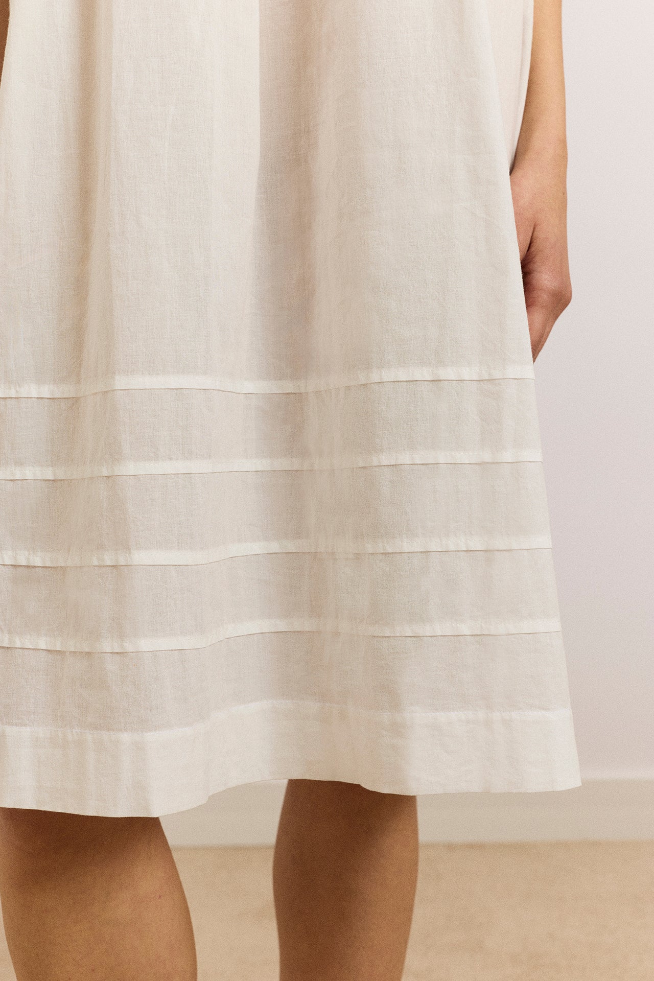Ambrose Midi Night Dress - White – Damson Madder