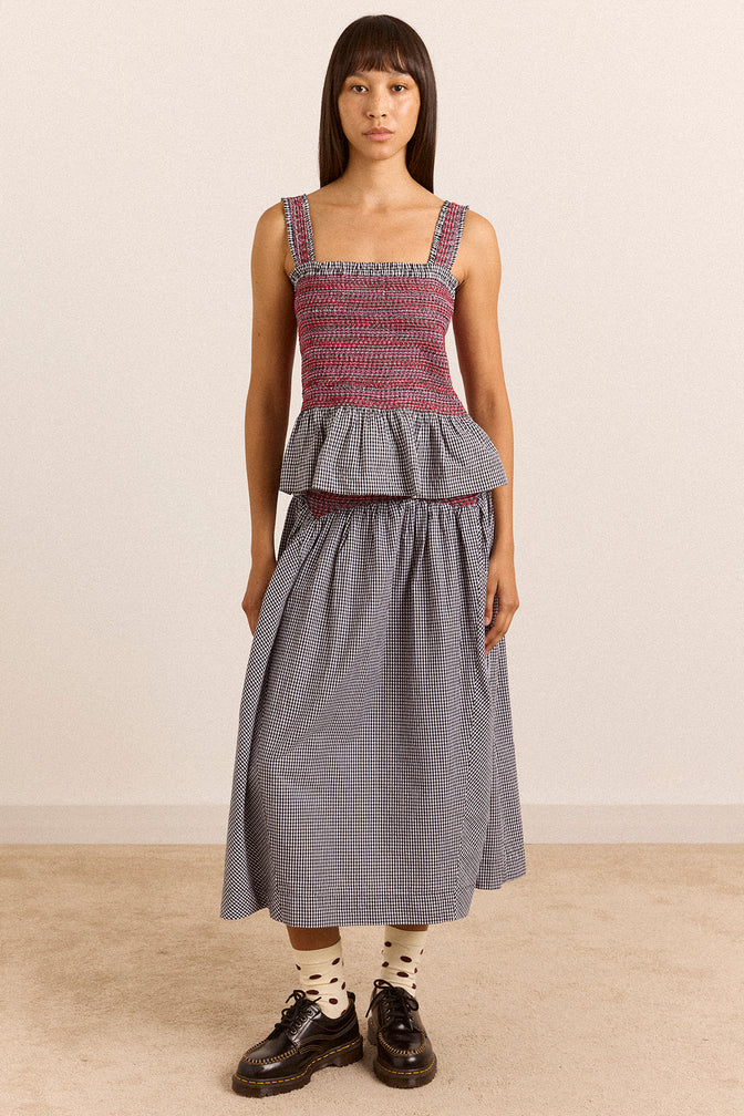 Ami Cami - Black & White Gingham