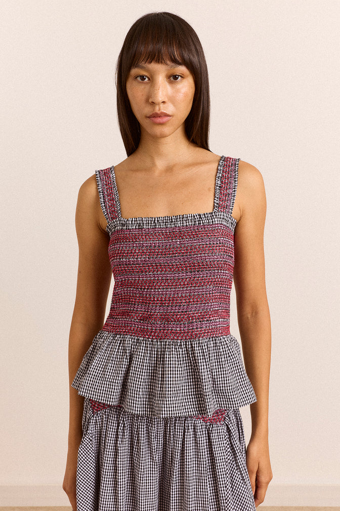 Ami Cami - Black & White Gingham