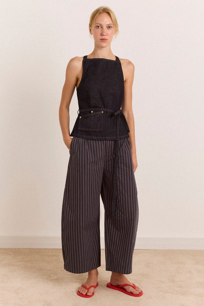 Annabelle Apron Top - Indigo