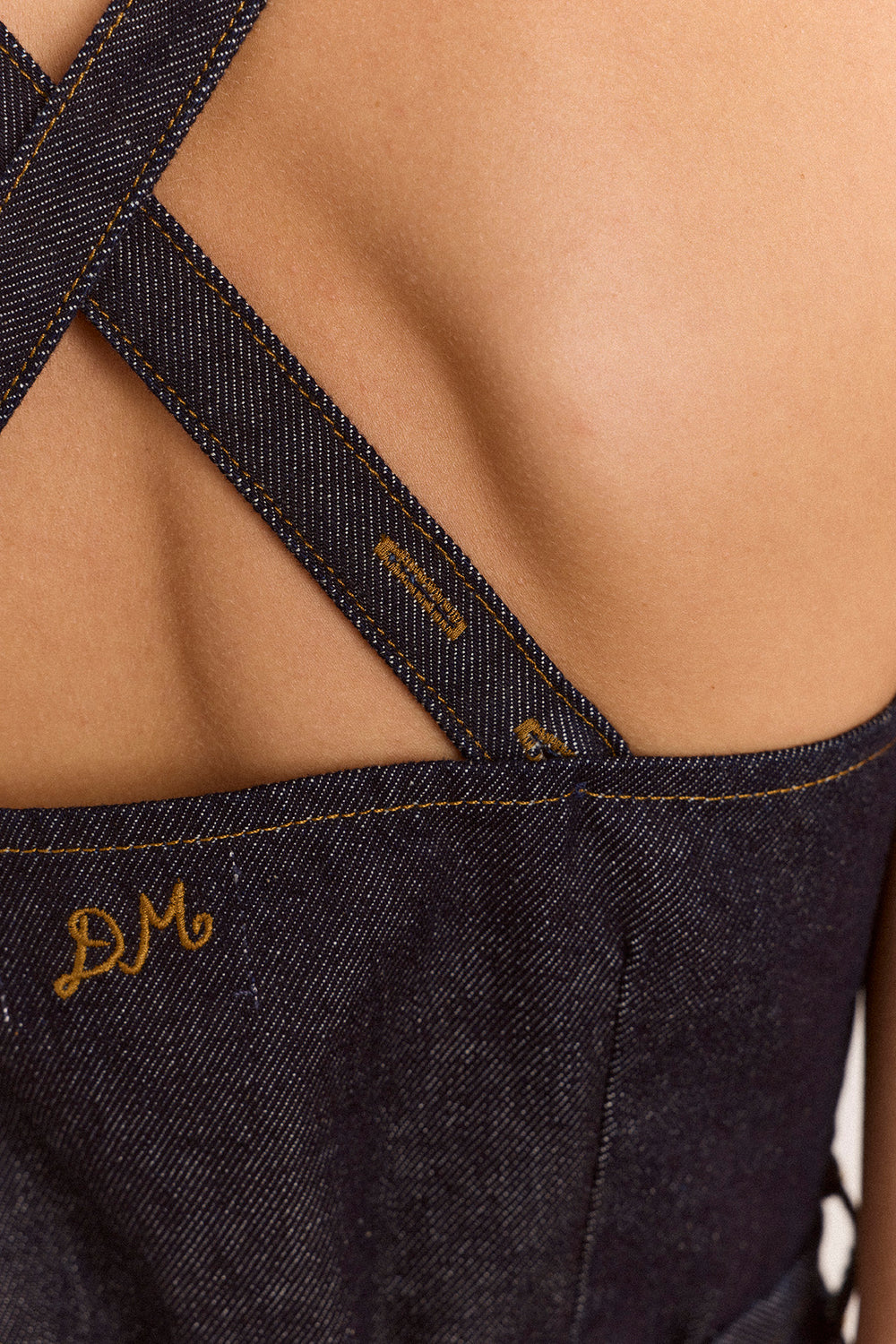Annabelle Apron Top - Indigo