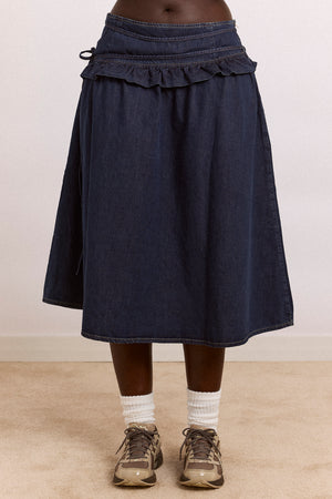 Bellamie Skirt - Dark Indigo