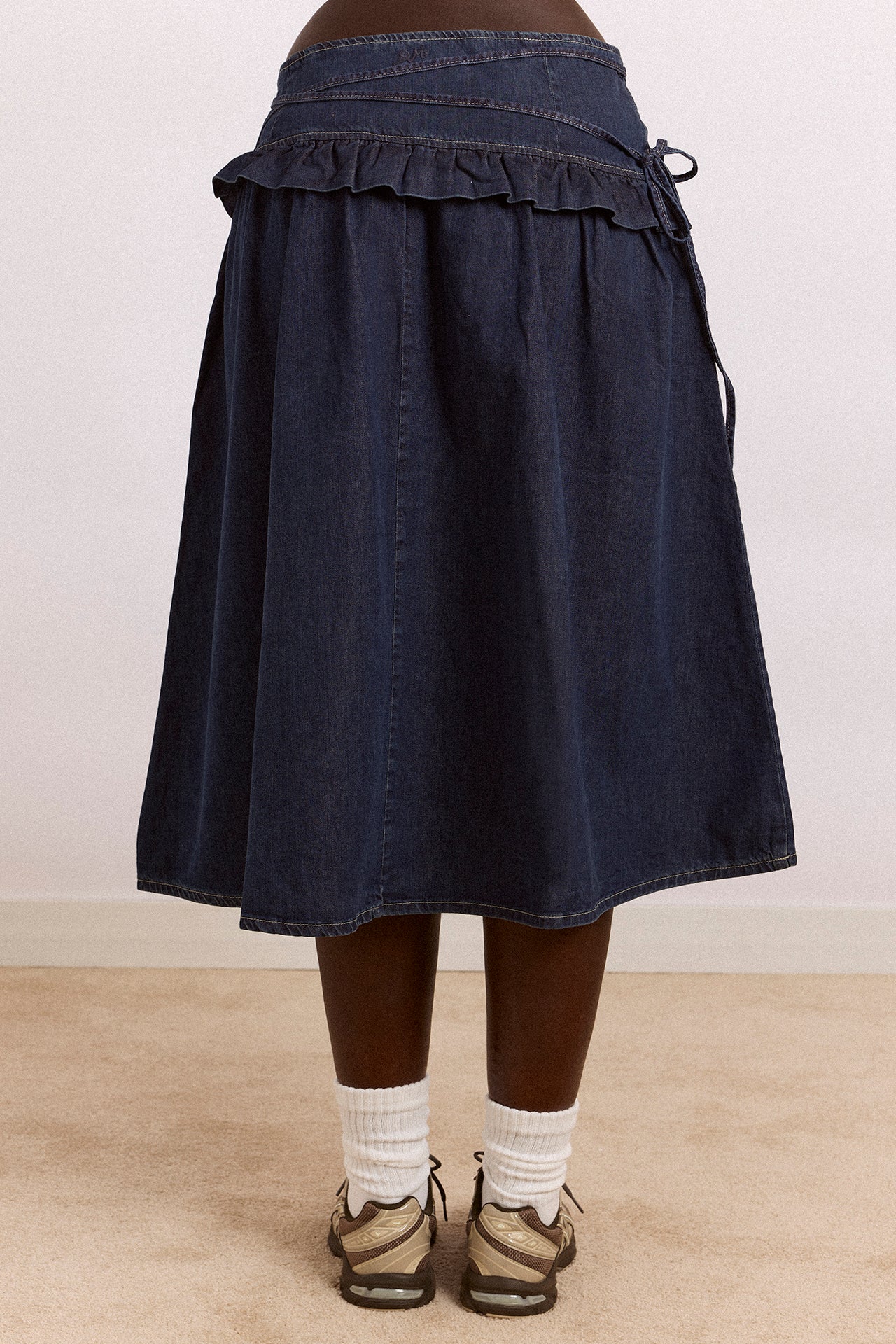 Bellamie Skirt - Dark Indigo – Damson Madder