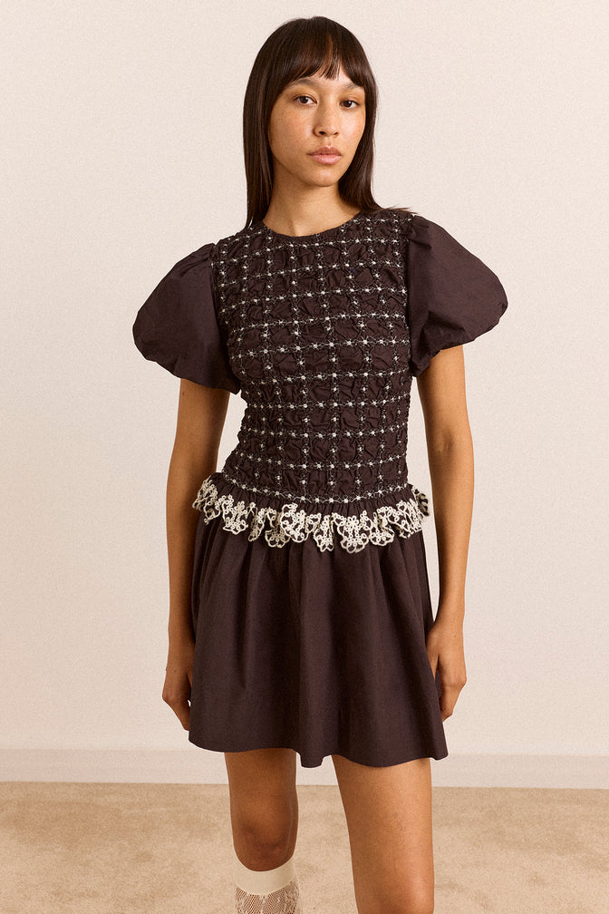Audrey Mini Dress - Black