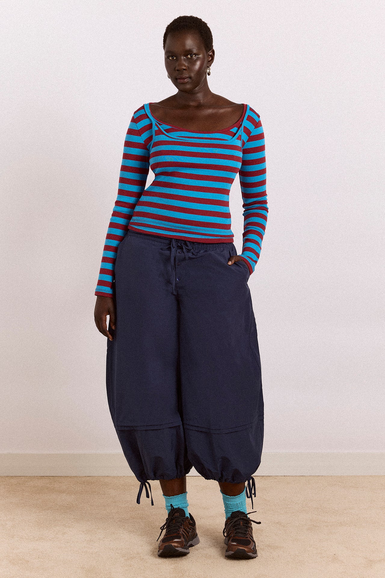 Frida Trousers - Navy – Damson Madder