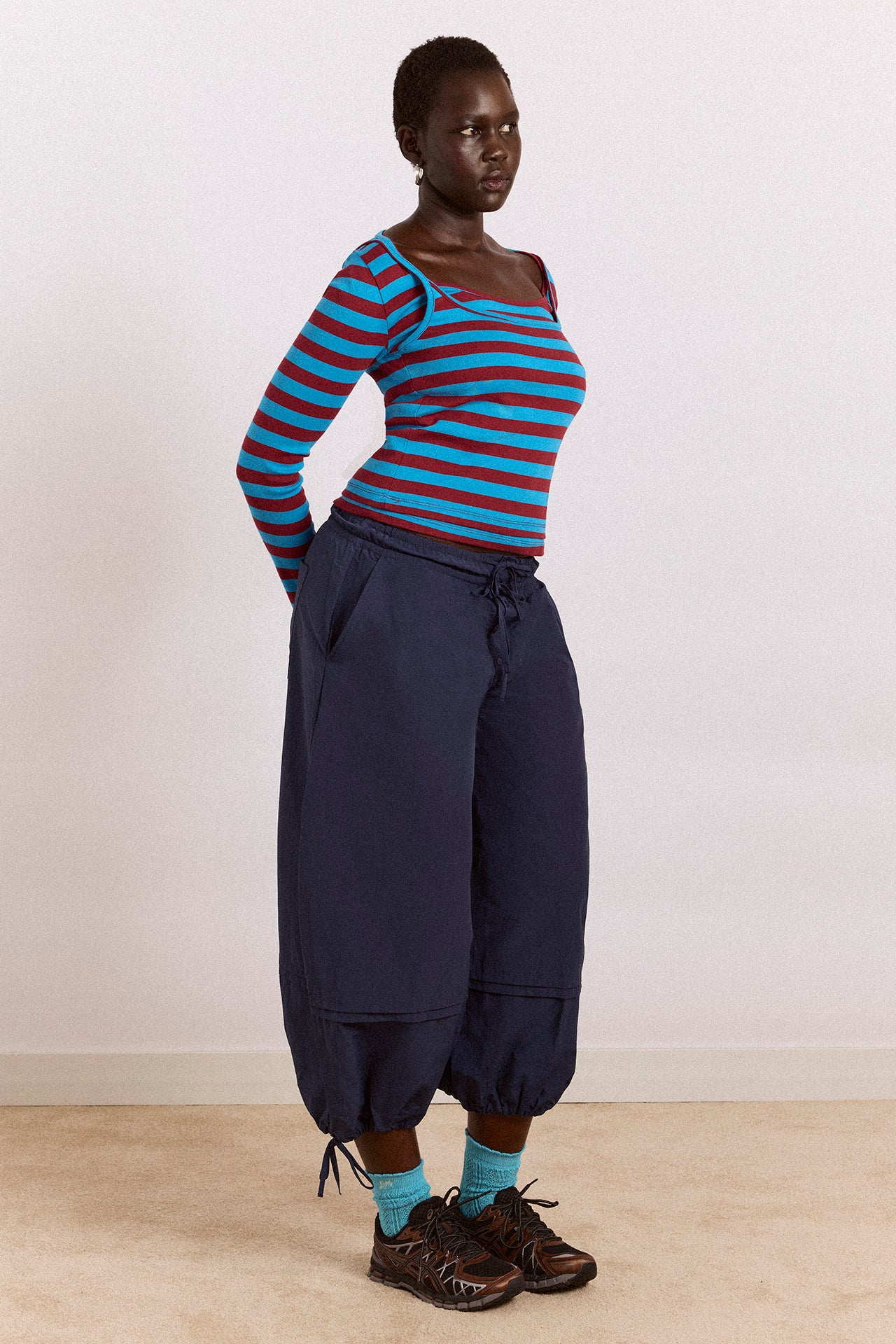 Frida Trousers - Navy – Damson Madder