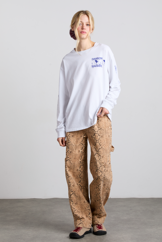 il bacio brunch long sleeve tee - white