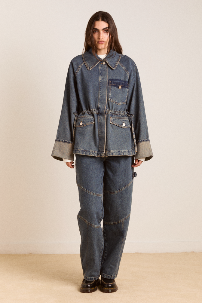 emilie workwear jacket - vintage wash