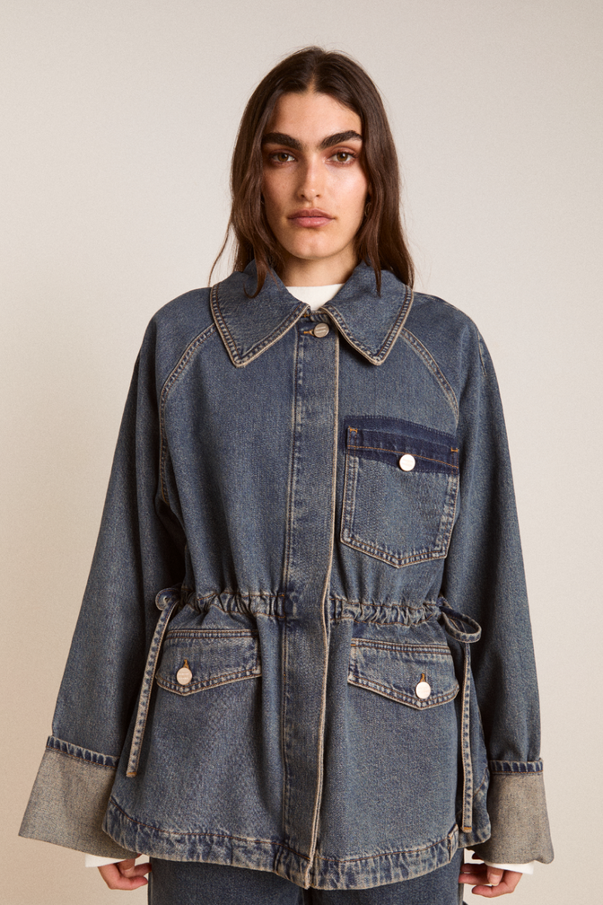 emilie workwear jacket - vintage wash