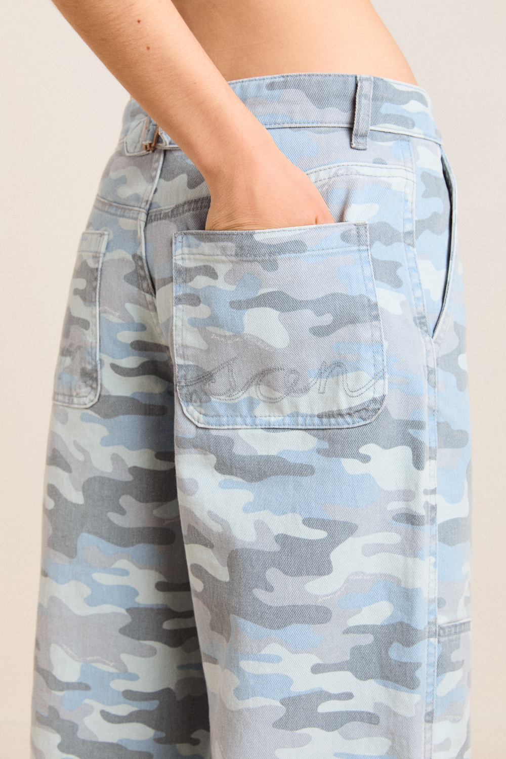 drew jeans - blue camo – Damson Madder drew jeans - blue camo – Damson Madder