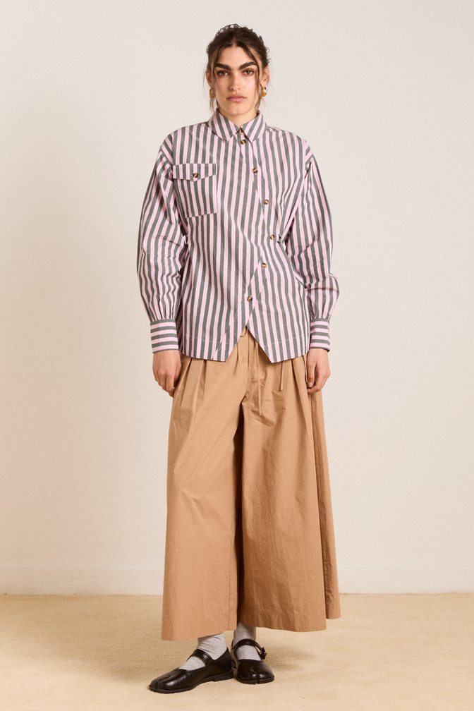 lux shirt - garden stripe