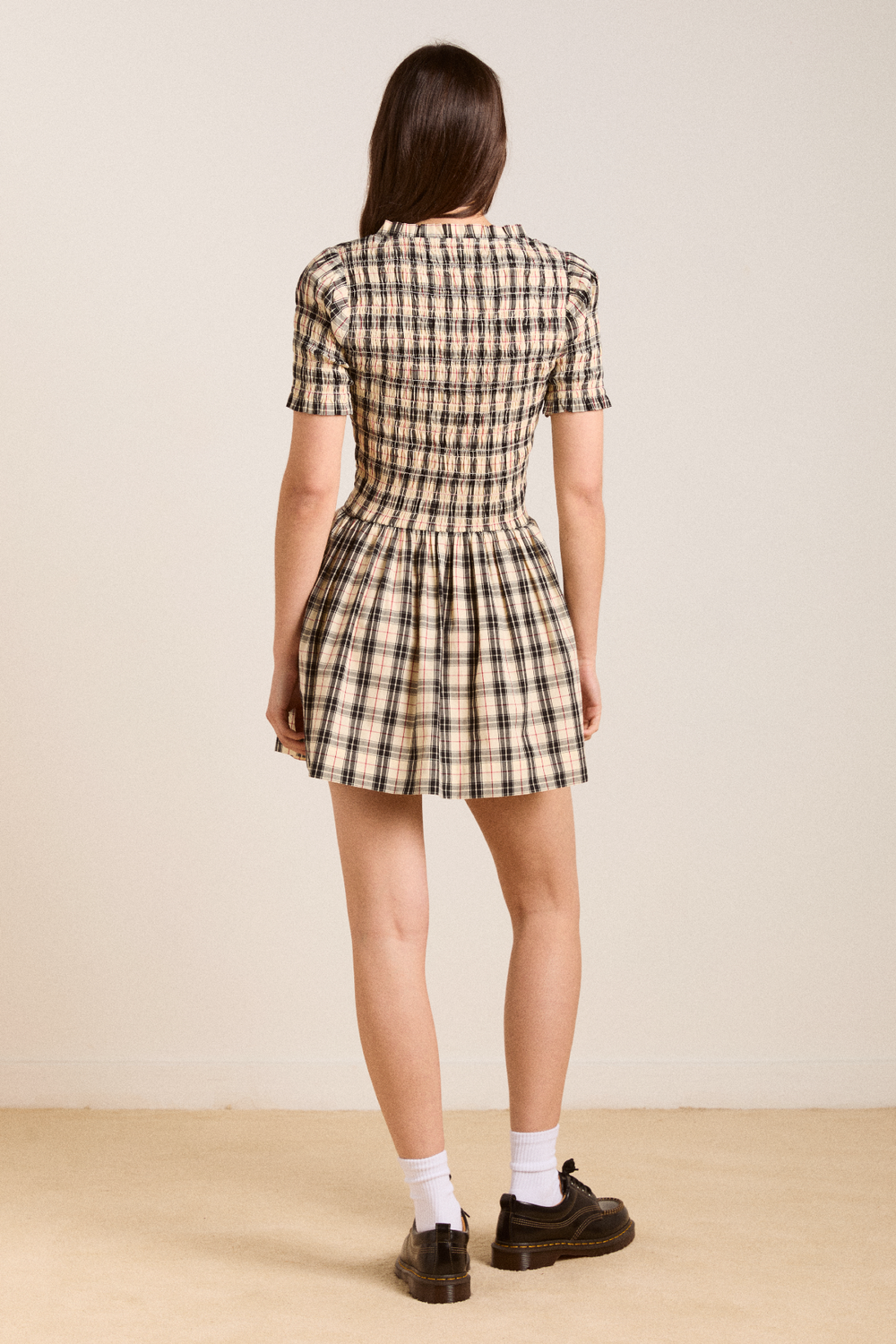 Mansi Mini Dress - Butter Check