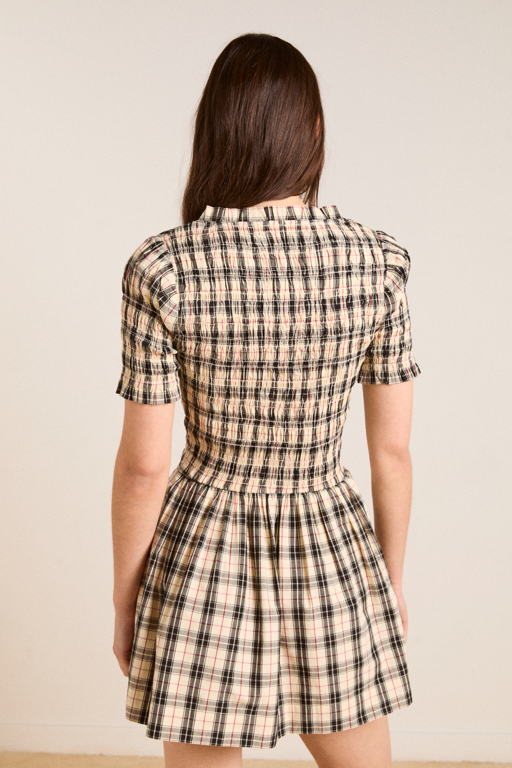 Mansi Mini Dress - Butter Check