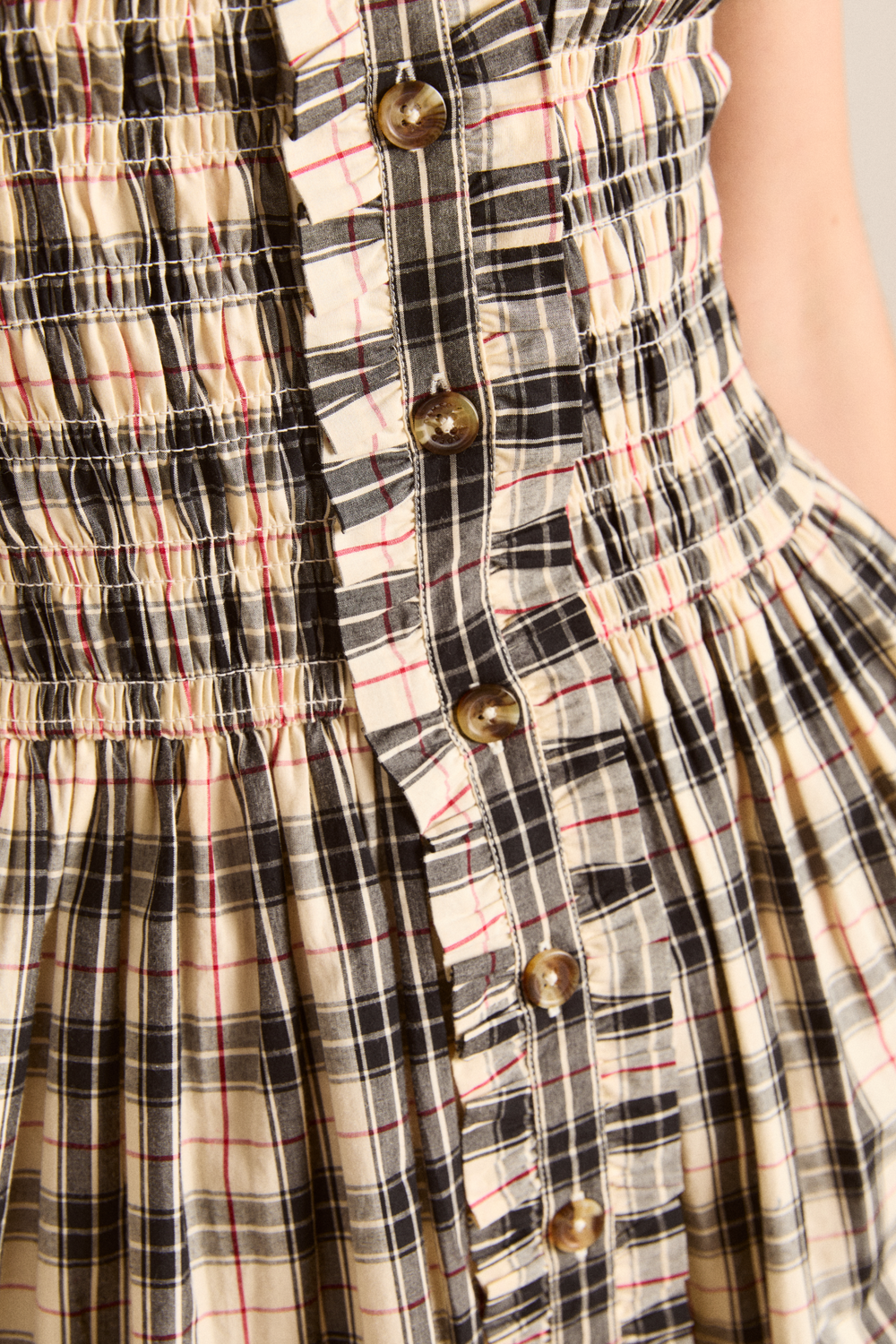 Mansi Mini Dress - Butter Check