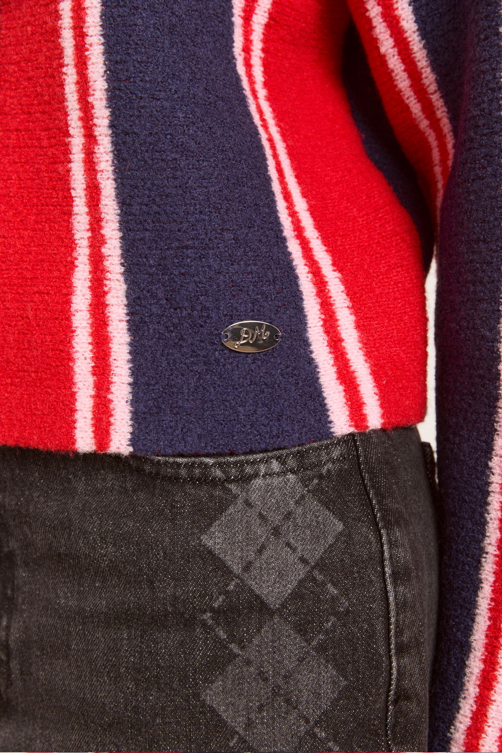 bibi boxy merino wool reversible cardigan