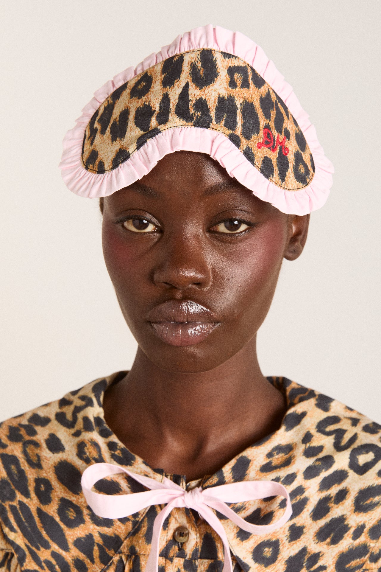damson pj eye mask - leopard print – Damson Madder