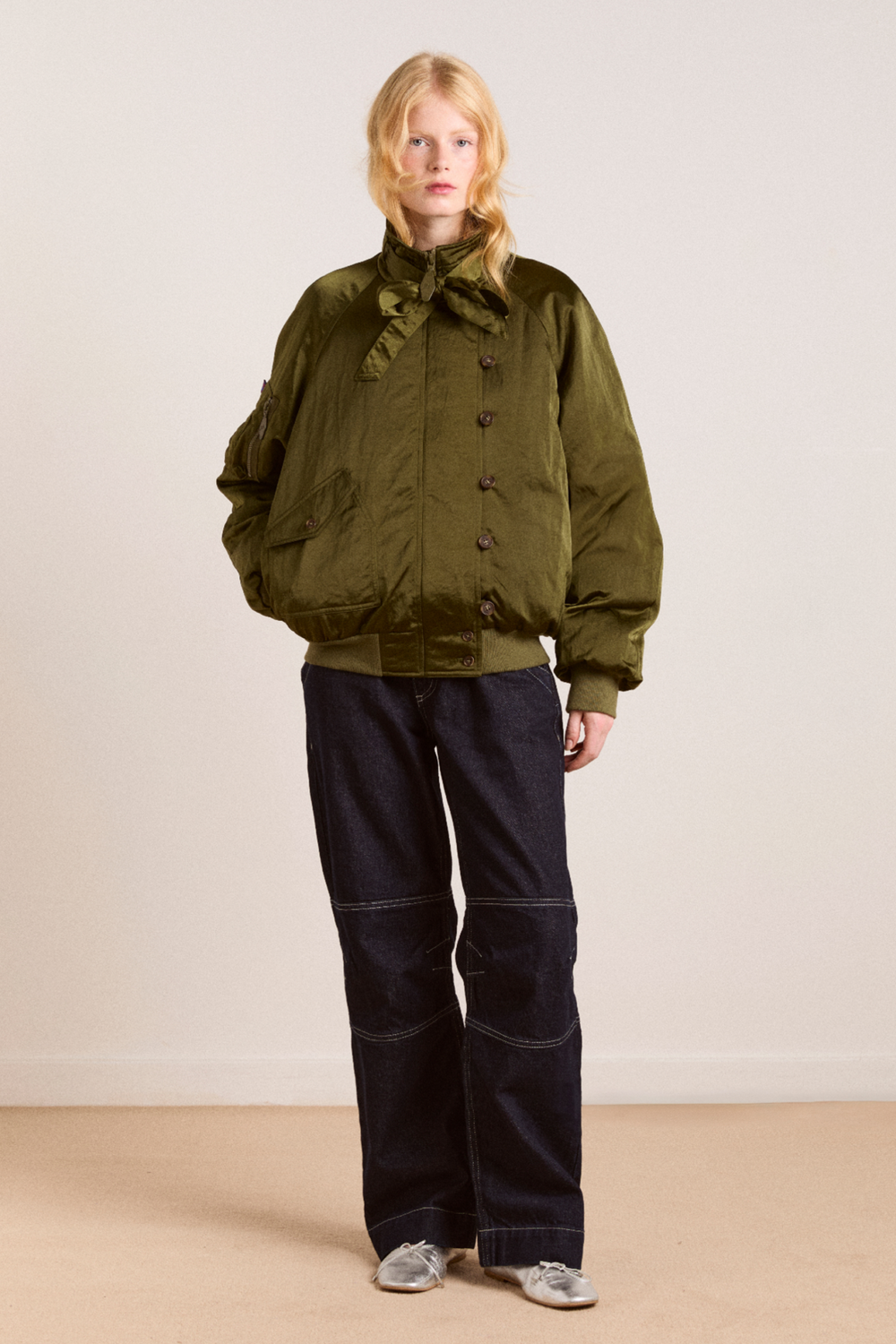 joanie bomber - olive