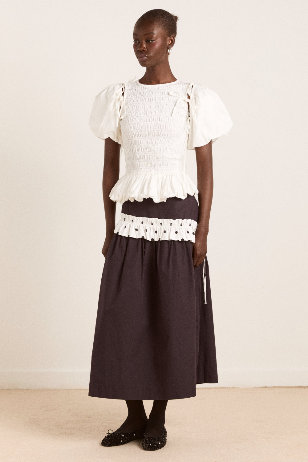 madder madder ❉ \"むすぶ\" RIBBON BLOUSE madder madder ❉ 