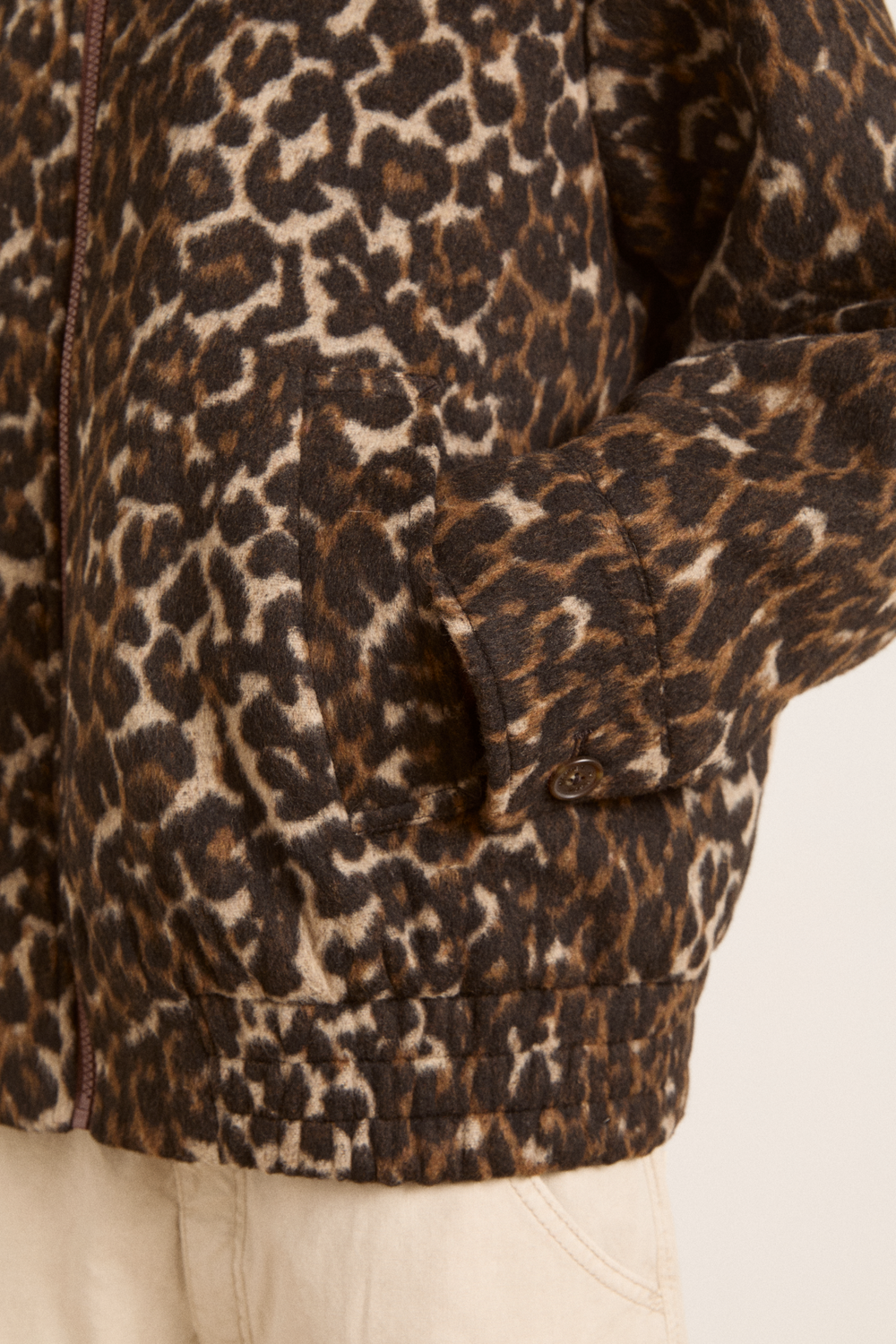 ジャケット・アウター MM22 ITALYMODE LEOPARD DEERSKIN JACKET Animal print biker jacket | Desigual.com