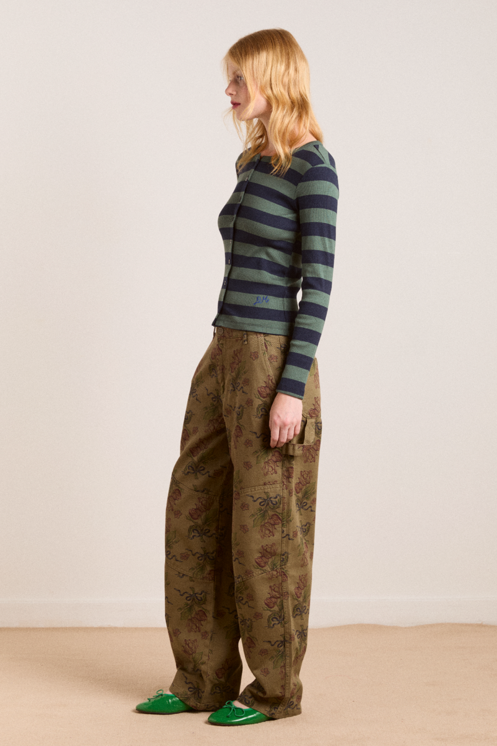 drew jeans - overdye tulip khaki