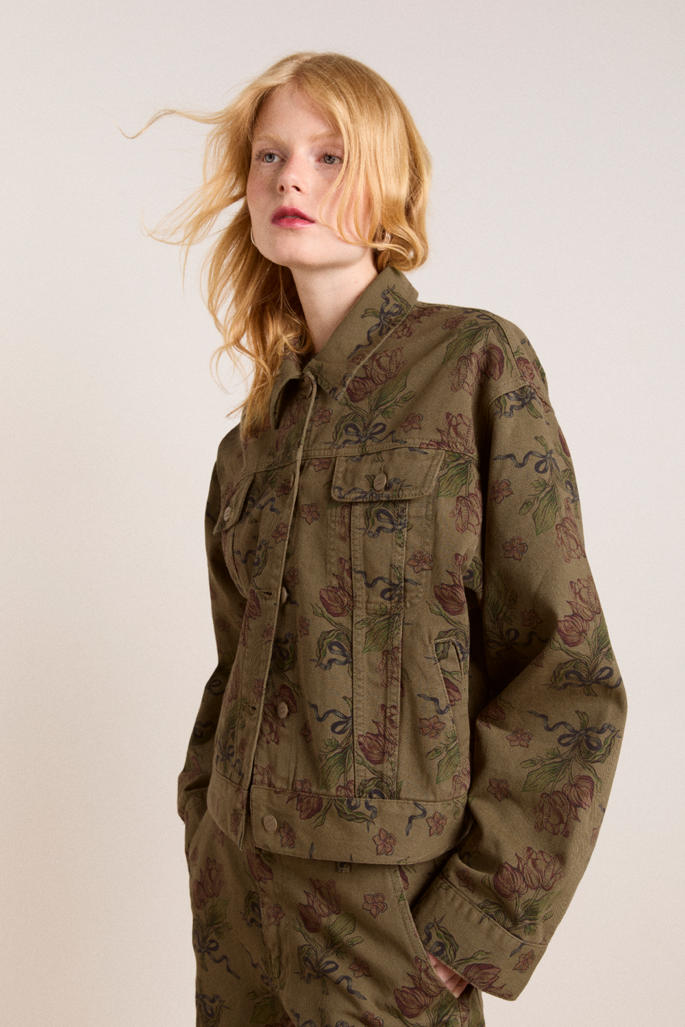 stacia jacket - overdye tulip khaki