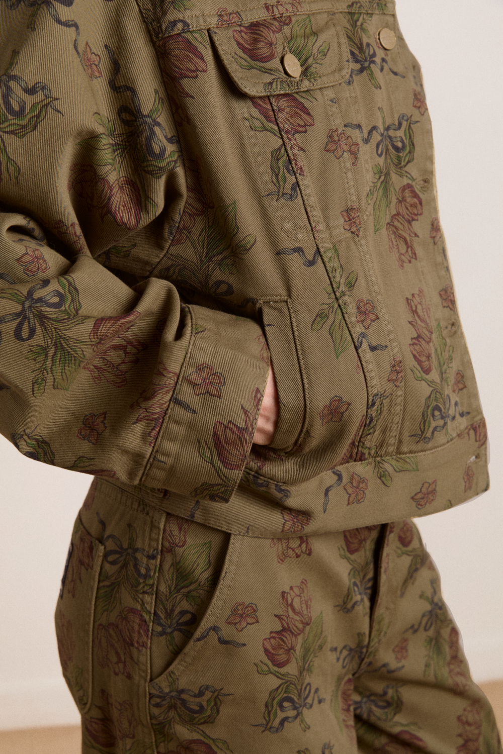 stacia jacket - overdye tulip khaki