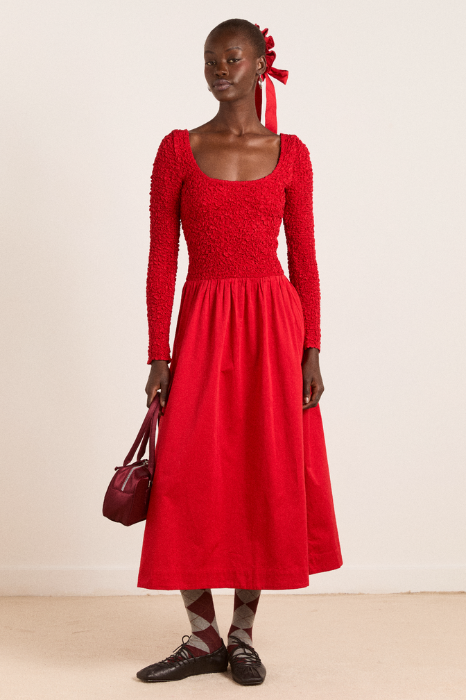 Long Sleeve Dresses | Sustainable Dresses | Damson Madder Long Sleeve Dresses | Sustainable Dresses | Damson Madder