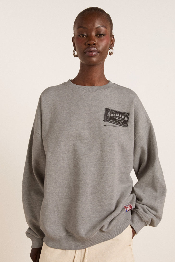 Dm General Store Sweatshirt- Grey Marl